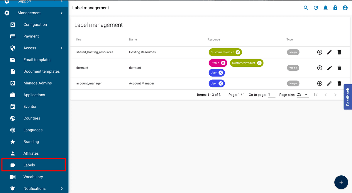ApiHawk How to attach a label in the system?